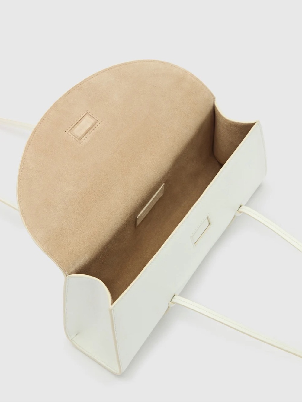 LIKE NEW REFORMATION Elena Shoulder Bag, White Leather - Picture 2 of 13